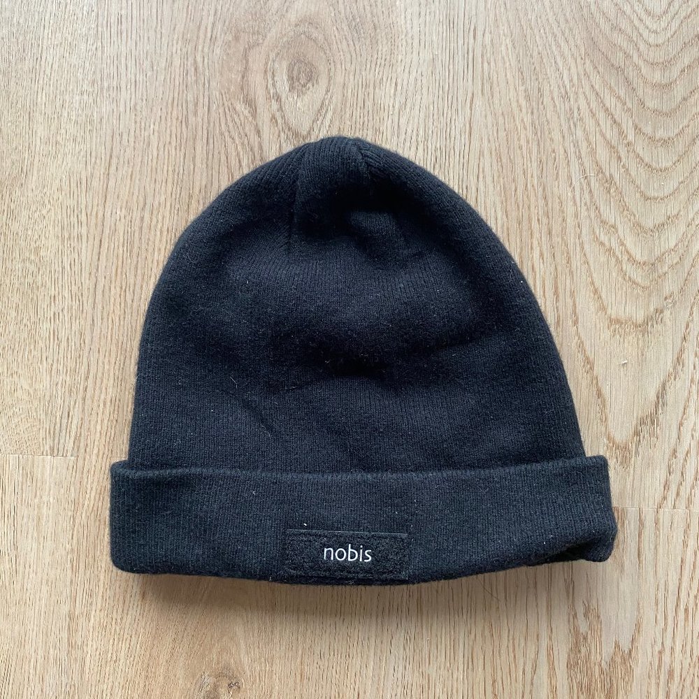 Nobis Black Merino Wool Hat